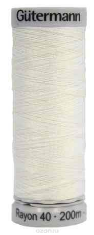 Нить Guetermann "Sulky Rayon 40", цвет: белый, 200 м. 135274_1071