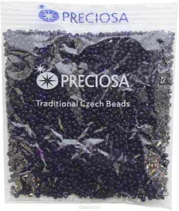 Бисер Preciosa "Ассорти", непрозрачный, цвет: синий (19а), 10/0, 50 г