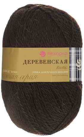 Пряжа для вязания Пехорка "Деревенская", цвет: шоколад (17), 250 м, 100 г, 10 шт. 360039