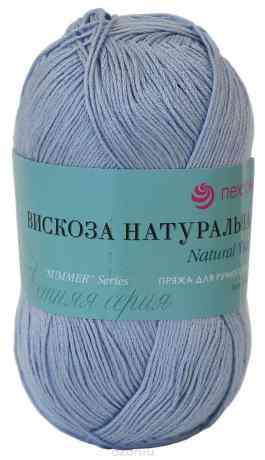 Пряжа Пехорка "Вискоза натуральная", 100 г, 400 м, цвет: 60 светло-голубой, 5 шт. 360012