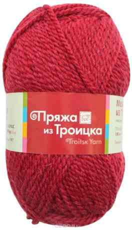 Пряжа для вязания "Меланж", цвет: красный (3713), 150 м, 100 г, 10 шт