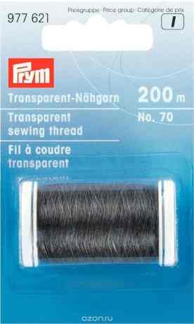 Нить "Prym", цвет: прозрачный, темный, 200 м