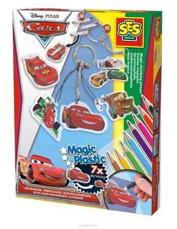 SES Creative Набор для создания украшений Магические сжимающиеся картинки Disney Тачки