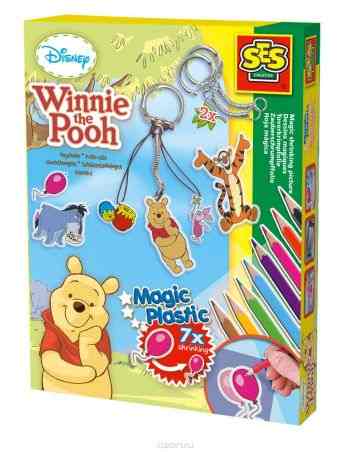SES Creative Набор для создания украшений Магические сжимающиеся картинки Disney Винни Пух