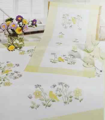Набор для вышивания крестом Rico Design "Салфетка", 90 х 90 см. 67196-52-21