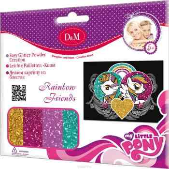 D&M Набор для создания картины из блесток My Little Pony Радужные друзья