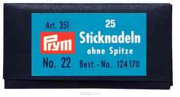 Набор ручных игл "Prym", для вышивания, №22, 25 шт