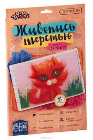 Школа талантов Живопись шерстью Кот