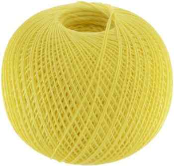 Нитки вязальные "Роза", хлопчатобумажные, цвет: лимон (0204), 320 м, 50 г, 6 шт