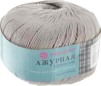 Пряжа для вязания Пехорка "Ажурная", цвет: жемчуг (181), 280 м, 50 г, 10 шт