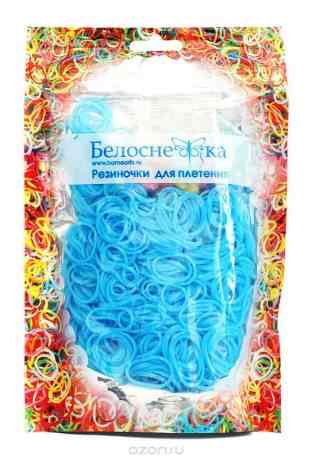 Белоснежка Резиночки для плетения цвет голубой 1000 шт