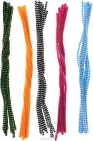 Апплика Набор для творчества Пушистая проволока в полоску 30 см 50 шт