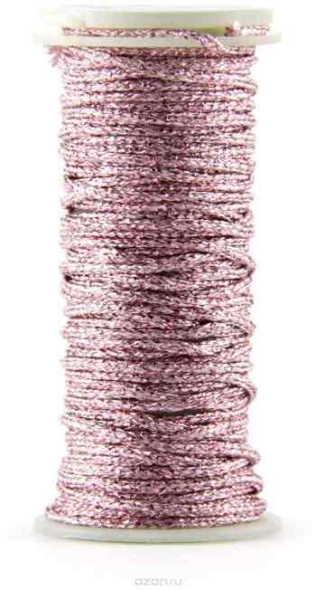 Нить для декорирования Kreinik " Iron On", термоклеевая, металлизированная, цвет: розовый (6120), 3 м