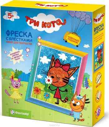Фантазер Набор для создания фрески Три кота Карамелька