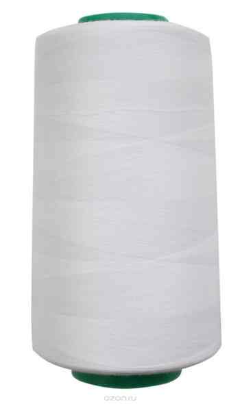 Нитки для шитья "Bestex", цвет: белый (001), 50/2, 5000 ярдов (4572 м)