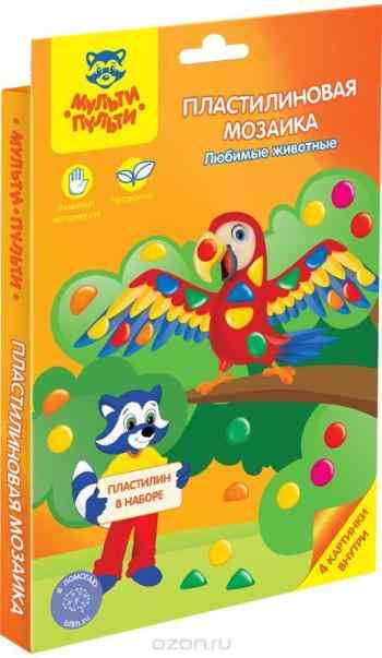 Мульти-Пульти Картина мозаикой Любимые животные
