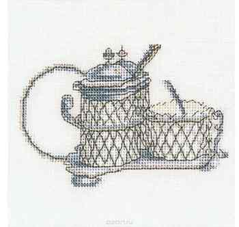 Набор для вышивания крестом Thea Gouverneur "Соль И Перец", 12 х 12 см. 3008A