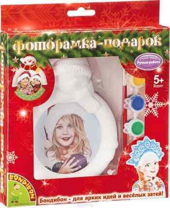 Bondibon Набор для создания фоторамки Снеговик