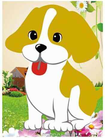 Molly Картина мозаикой Щенок