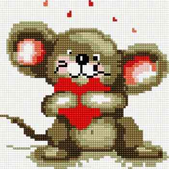 Алмазная мозаика "Рукоделие", на подрамнике, 20 х 20 см. AZM2020/D-003