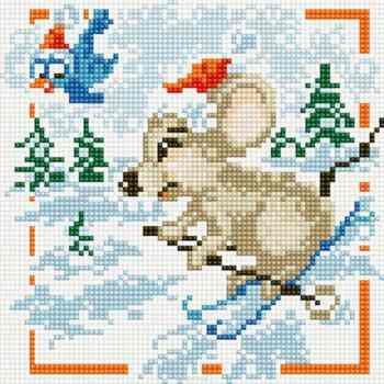 Алмазная мозаика "Рукоделие", на подрамнике, 20 х 20 см. AZM2020/D-004