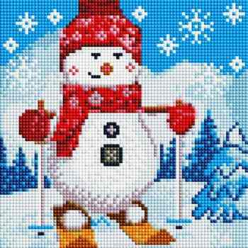 Алмазная мозаика "Рукоделие", на подрамнике, 20 х 20 см. AZM2020/D-011