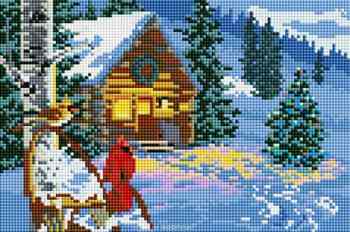 Алмазная мозаика "Рукоделие", на подрамнике, 20 х 30 см. AZM2030/P-006