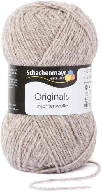 Пряжа для вязания Schachenmayr "Originals Trachtenwolle", цвет: светло-серый (00011), 185 м, 100 г