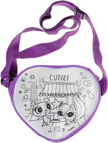 D&M Набор для росписи сумочки Маленькие друзья цвет фиолетовый