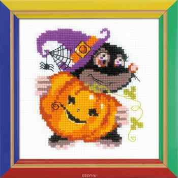Набор для вышивания крестом Риолис "Happy Halloween", 15 х 15 см