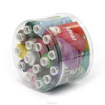 Набор швейных ниток "Ideal", №40, цвет: мультиколор, 183 м, 16 шт