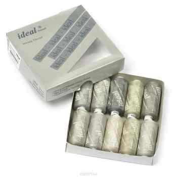 Набор швейных ниток "Ideal", №40, цвет: серый, 366 м, 10 шт