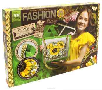 Danko Toys Набор для вышивания лентами Fashion Bag Подсолнухи