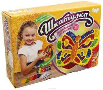 Danko Toys Набор для декорирования Шкатулка Блестящая мозаика Бабочка