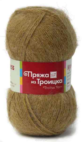 Пряжа для вязания Троицкая камвольная фабрика "Купчиха", цвет: темно-бежевый (0602), 300 м, 100 г, 10 шт