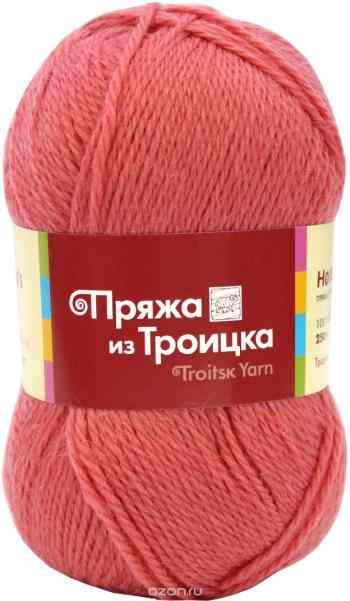 Пряжа для вязания Троицкая камвольная фабрика "Новозеландская", цвет: бегония (0453), 250 м, 100 г, 10 шт