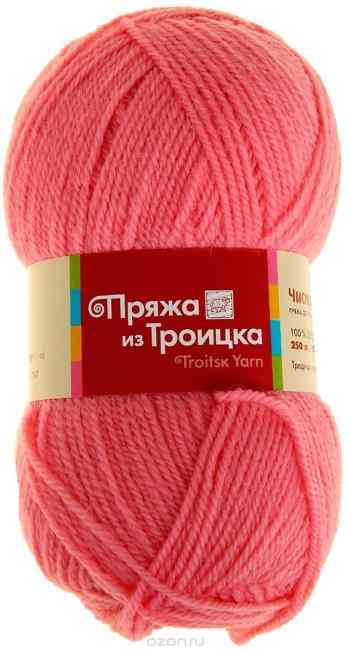 Пряжа для вязания Троицкая камвольная фабрика "Новозеландская", цвет: розовый (0160), 250 м, 100 г, 10 шт