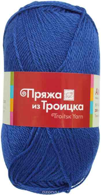 Пряжа для вязания Троицкая камвольная фабрика "Алиса", цвет: васильковый (0170), 300 м, 100 г, 10 шт