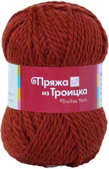 Пряжа для вязания Троицкая камвольная фабрика "Мелодия", цвет: терракотовый (0086), 100 м, 100 г, 10 шт