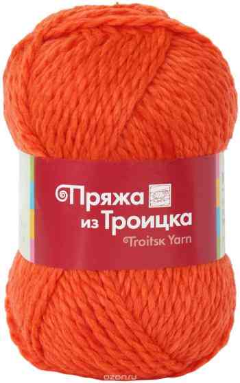 Пряжа для вязания Троицкая камвольная фабрика "Мелодия", цвет: ярко-оранжевый (0493), 100 м, 100 г, 10 шт