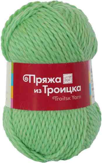 Пряжа для вязания Троицкая камвольная фабрика "Мелодия", цвет: зеленое яблоко (0582), 100 м, 100 г, 10 шт