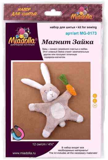 Набор для рукоделия Miadolla "Магнит Зайка"