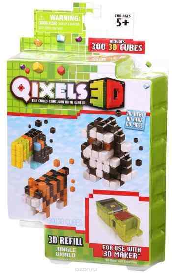 Qixels Дополнительный набор для 3D принтера Jungle World