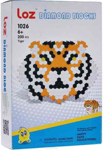 Мозаика Loztoys "Тигр", 200 элементов