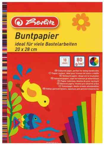 Herlitz Набор цветной бумаги Buntpapier