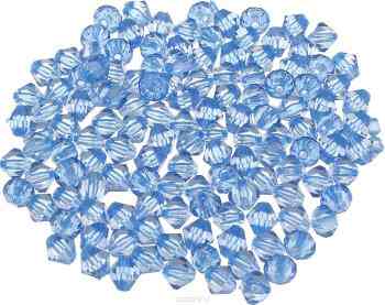 Бусины "Астра", цвет: голубой (33), 8 мм х 9 мм, 25 г. 684980_33