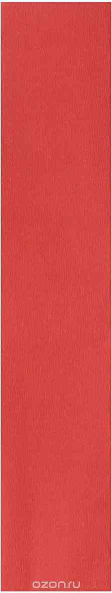 Бумага креповая "Folia", цвет: красный (34), 50 см x 2,5 м