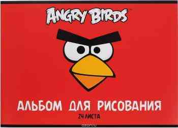 Альбом для рисования "Angry Birds", 24 листа. 24А4вмB_10353