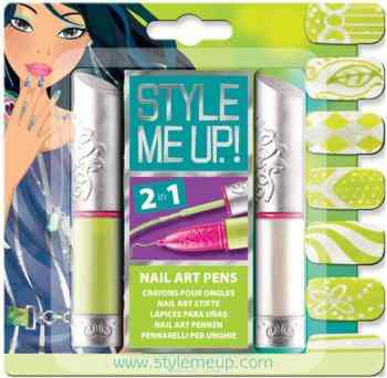 Style Me Up Набор для творчества Художественный маникюр 2 в 1 цвет зеленый белый