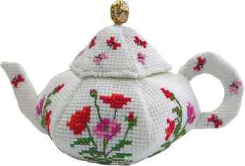 Набор для изготовления игрушки Zengana "Чайничек. Маки", 8 х 14 см. М-058